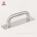 Stainless steel plate big handle with arcuate handle